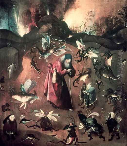 Temptation of St. Anthony (4) Oil Painting by Hieronymous Bosch