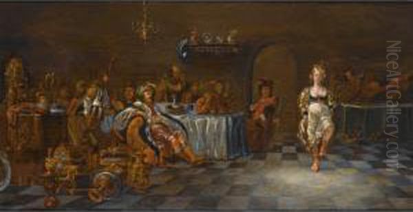 Other Properties
 

 
 
 

 
 Herod's Feast Oil Painting by Pieter Pietersz. I Vromans