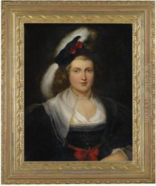 Portrait Of Helene Fourment Oil Painting by Theodoros Vryzakis