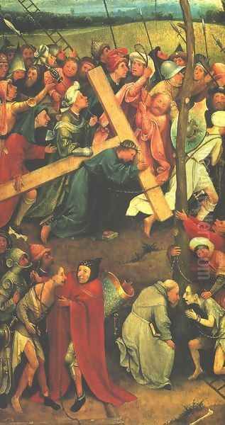 Christ Carrying the Cross 1480s Oil Painting by Hieronymous Bosch