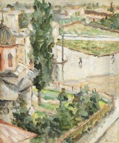 Peisaj Dupa Ploaie Oil Painting by Anatol Vulpe