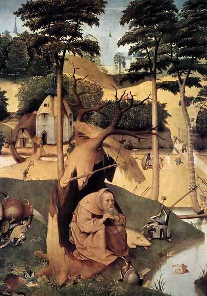 The Temptation of St Anthony Oil Painting by Hieronymous Bosch