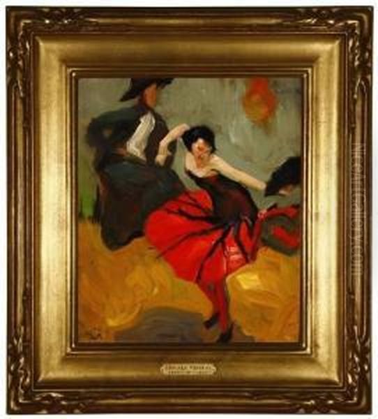 Elizabeth Dances Oil Painting by Edouard Antonin Vysekal