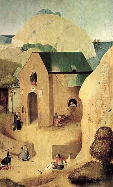 An Antonian Priory Oil Painting by Hieronymous Bosch