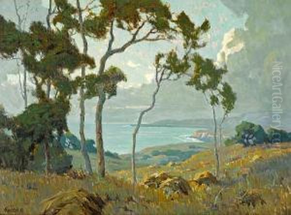 Montecito Oil Painting by Elmer Wachtel