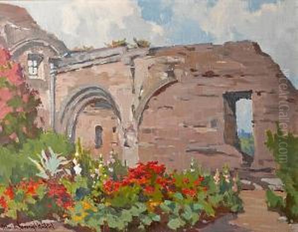 Mission San Juan Capistrano Oil Painting by Marion Kavanaugh Wachtel