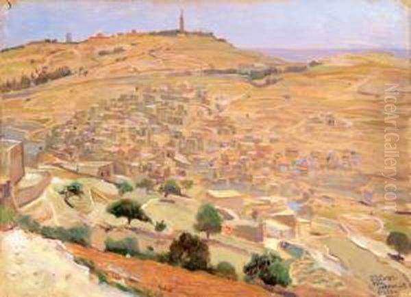 Jerusalem Oil Painting by Wilhelm Wachtel