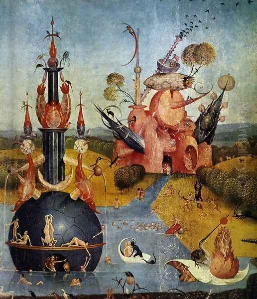 Triptych of Garden of Earthly Delights (detail 2) c. 1500 Oil Painting by Hieronymous Bosch