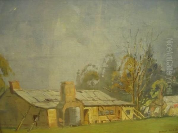 The Farm House Oil Painting by Robert Waden