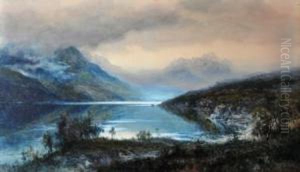 Rising Mist, Cradle Mountain Oil Painting by William Joseph Wadham