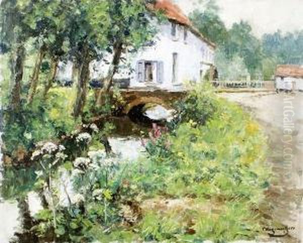 La Maison Au Printemps Oil Painting by Victor Wagemaekers