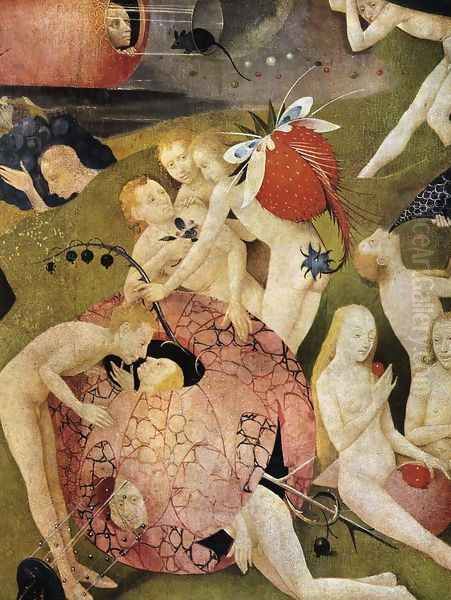 Triptych of Garden of Earthly Delights (detail 8) c. 1500 Oil Painting by Hieronymous Bosch