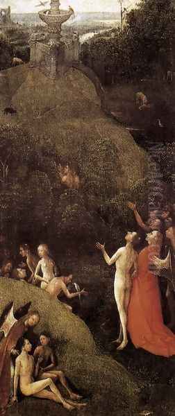 Paradise - Terrestrial Paradise Oil Painting by Hieronymous Bosch