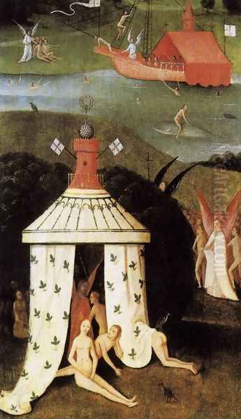 Last Judgment (fragment of Paradise) Oil Painting by Hieronymous Bosch