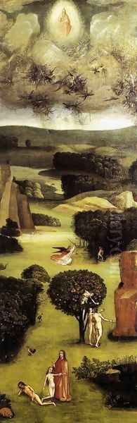 Triptych of Last Judgement (left wing) Oil Painting by Hieronymous Bosch