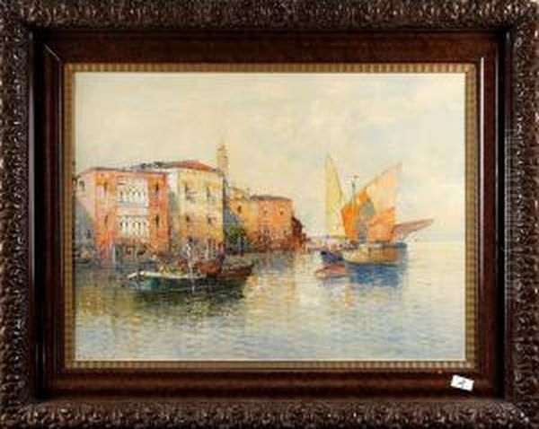 Motiv Franvenedig Oil Painting by Hans Wagner