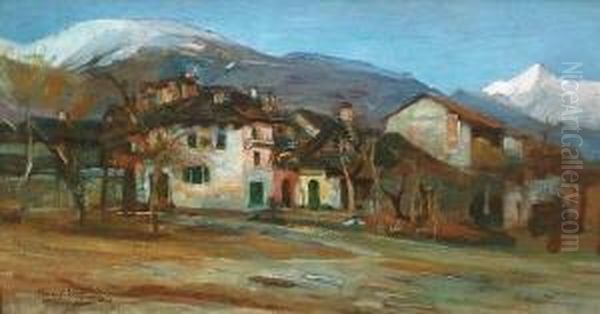 Rivapiana Presso Locarno Oil Painting by Jakob Wagner