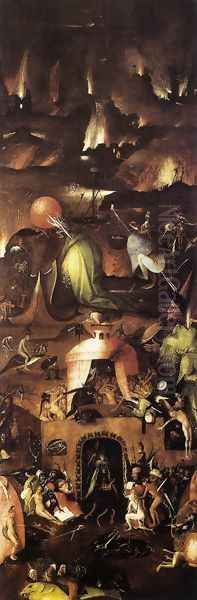 Triptych of Last Judgement (right wing) Oil Painting by Hieronymous Bosch