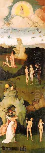 Triptych of Haywain (left wing-2) 1500-02 Oil Painting by Hieronymous Bosch