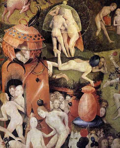 Triptych of Garden of Earthly Delights (detail 5) c. 1500 Oil Painting by Hieronymous Bosch