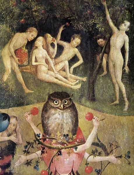 Triptych of Garden of Earthly Delights (detail 4) c. 1500 Oil Painting by Hieronymous Bosch