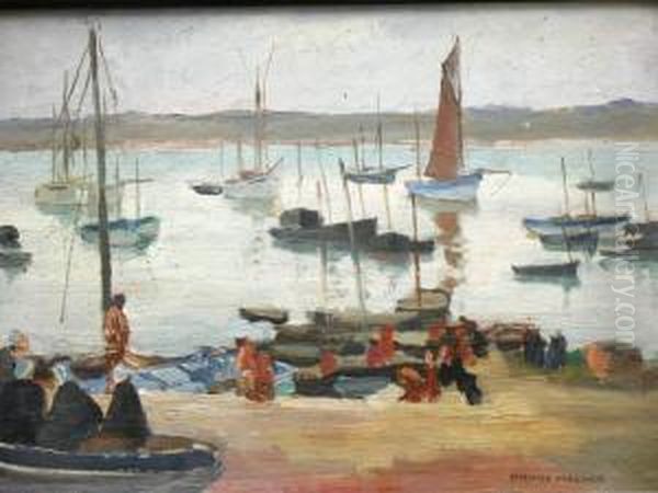 Bord De Mer En Bretagne Oil Painting by Pierre Wagner