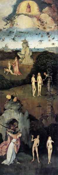 Triptych of Haywain (left wing-1) 1500-02 Oil Painting by Hieronymous Bosch