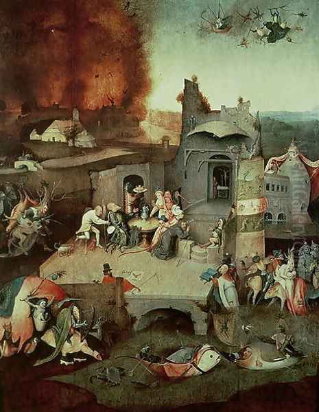 Temptation of Saint Anthony c.1500 Oil Painting by Hieronymous Bosch