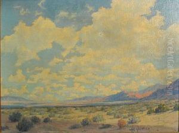 Clouds Of The Desert Oil Painting by Harry B. Wagoner