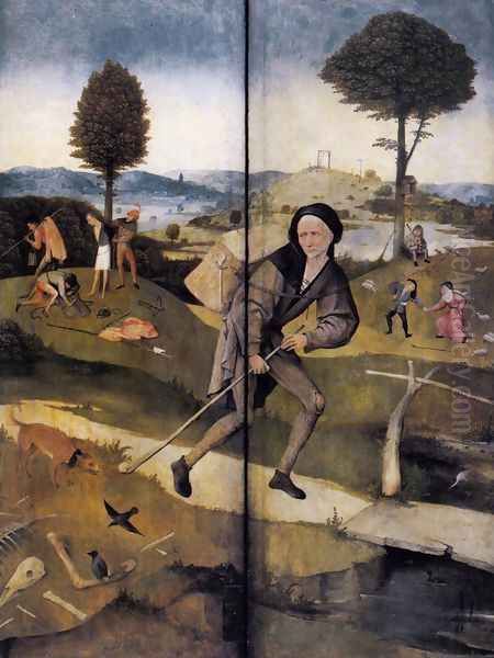 The Path of Life, outer wings of a triptych Oil Painting by Hieronymous Bosch