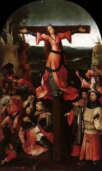 Triptych of the Martyrdom of St Liberata (central panel) Oil Painting by Hieronymous Bosch