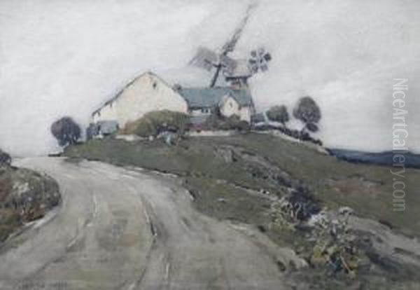 The Top Of The Hill Oil Painting by Harold Waite