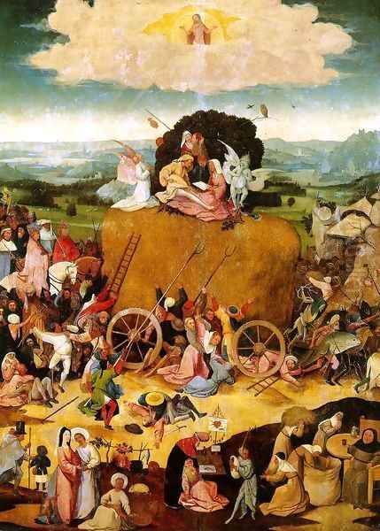 Triptych of Haywain (central panel) 2 Oil Painting by Hieronymous Bosch