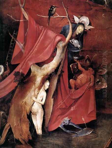 Triptych of Temptation of St Anthony (detail) 13 Oil Painting by Hieronymous Bosch