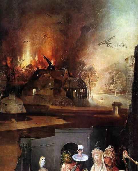 Triptych of Temptation of St Anthony (detail) 2 Oil Painting by Hieronymous Bosch