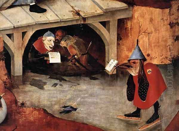 Triptych of Temptation of St Anthony (detail) 9 Oil Painting by Hieronymous Bosch