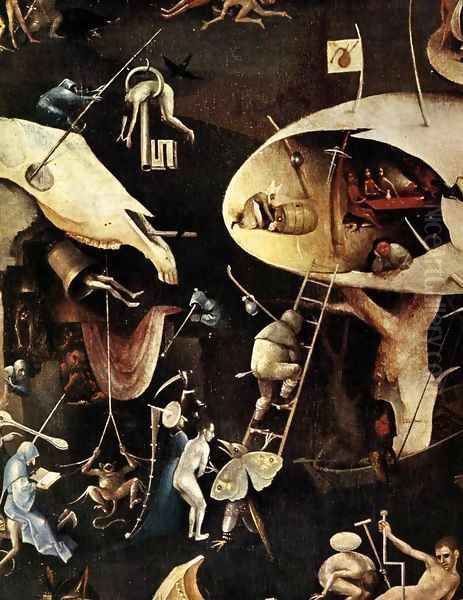 Triptych of Garden of Earthly Delights (detail) 6 Oil Painting by Hieronymous Bosch