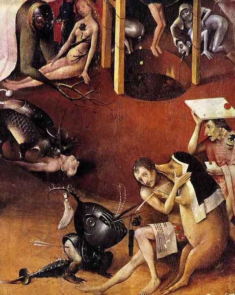 Triptych of Garden of Earthly Delights (detail) 3 Oil Painting by Hieronymous Bosch