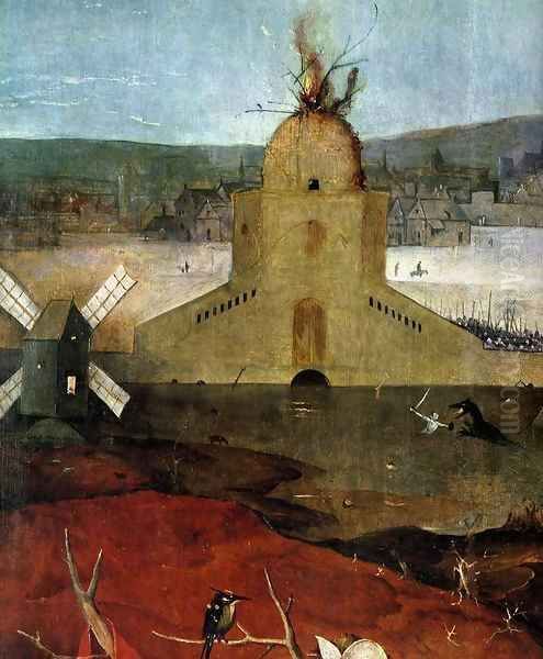 Triptych of Temptation of St Anthony (detail) 12 Oil Painting by Hieronymous Bosch