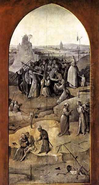 Triptych of Temptation of St Anthony (outer right wing) 2 Oil Painting by Hieronymous Bosch