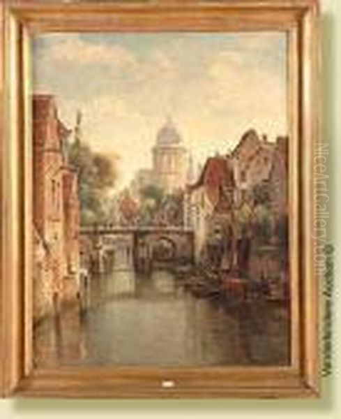 Coin De Malines Anime Oil Painting by Gustave Walckiers