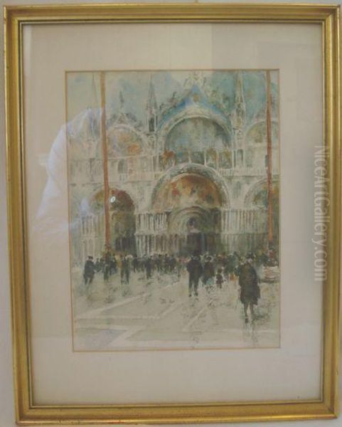 St Marks, Venice Oil Painting by William Walcot