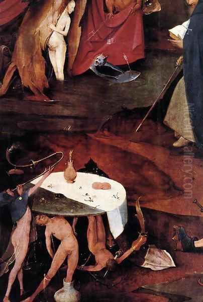 Triptych of Temptation of St Anthony (detail) 14 Oil Painting by Hieronymous Bosch