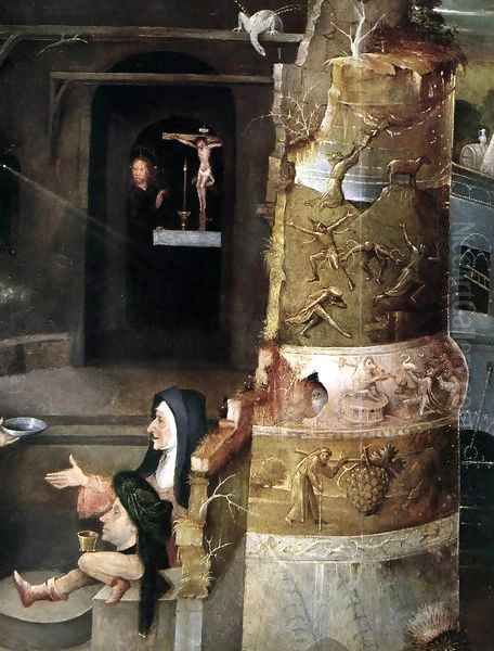 Triptych of Temptation of St Anthony (detail) 5 Oil Painting by Hieronymous Bosch