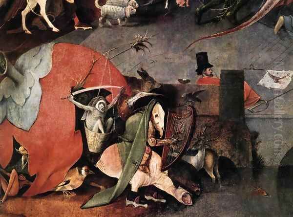 Triptych of Temptation of St Anthony (detail) 7 Oil Painting by Hieronymous Bosch