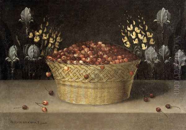 Still Life With Cherries And Strawberries In China Bowls Oil Painting by Osias, the Elder Beert