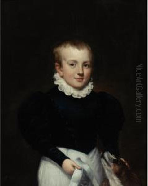 Boy Oil Painting by Samuel Lovett Waldo