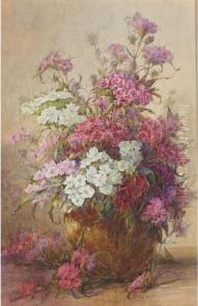 Still Life Of Flowers Oil Painting by John Porter Wale