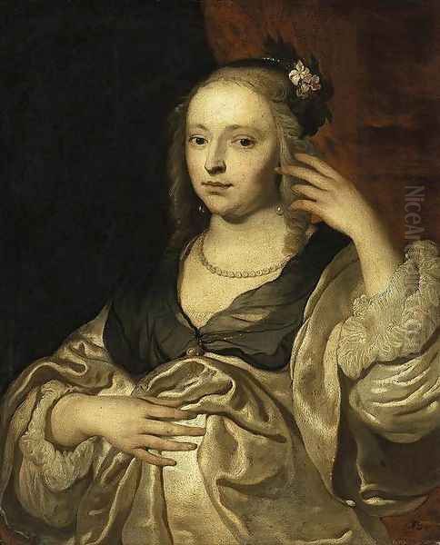 Portrait of a Lady Oil Painting by Jacob Adriaensz Backer