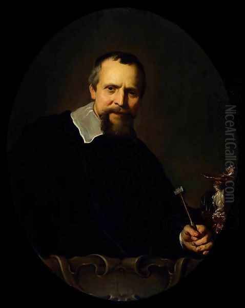 Portrait of Johannes Lutma Oil Painting by Jacob Adriaensz Backer